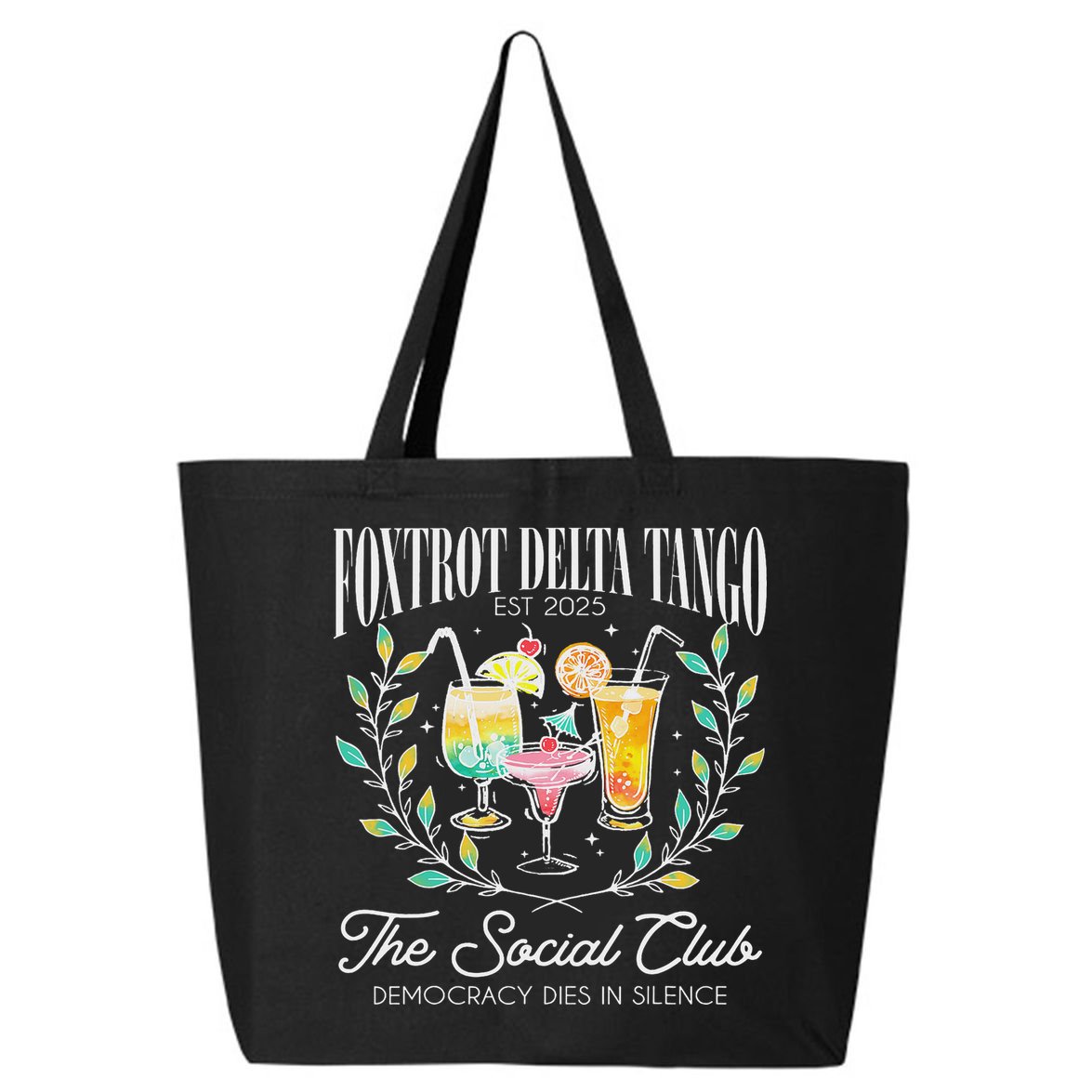 Foxtrots Deltas Tangos Retro Vintage Beach 25L Jumbo Tote