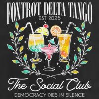 Foxtrots Deltas Tangos Retro Vintage Beach Hat