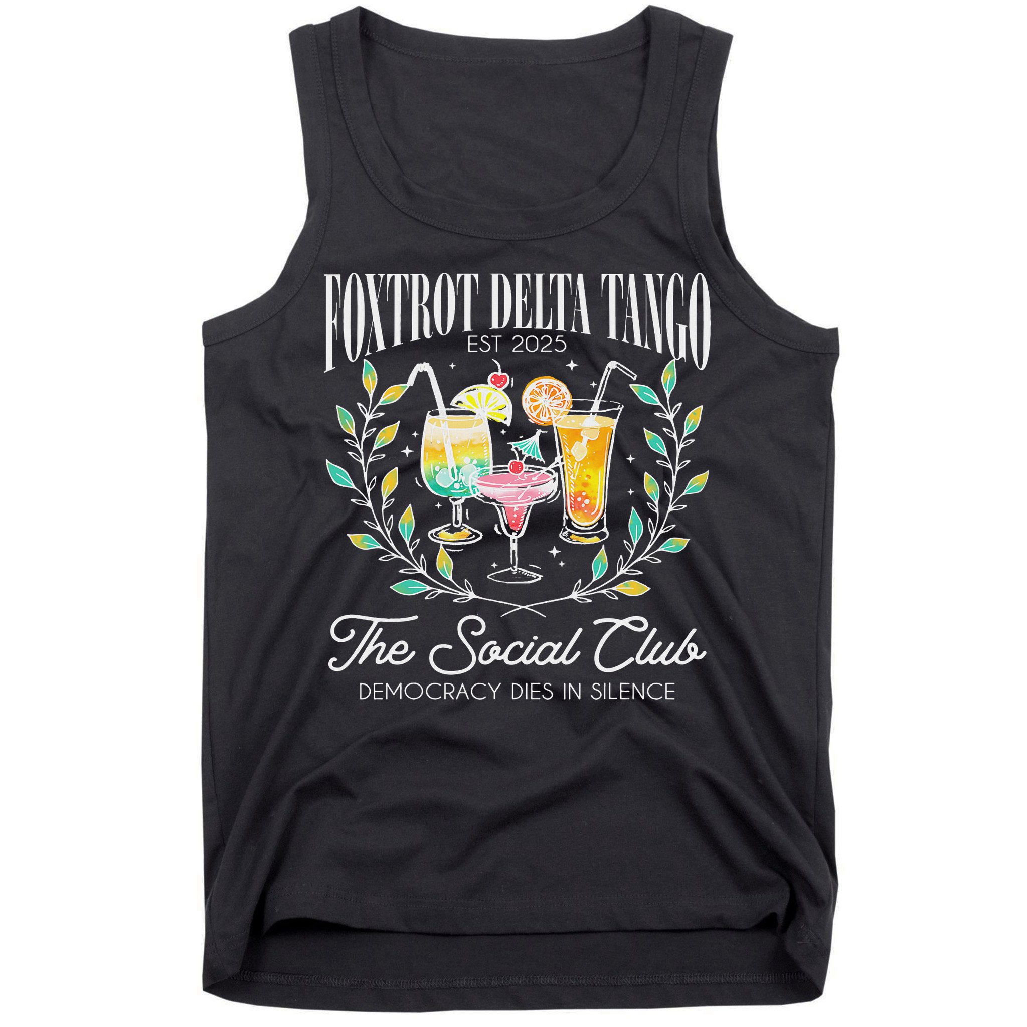 Foxtrots Deltas Tangos Retro Vintage Beach Tank Top