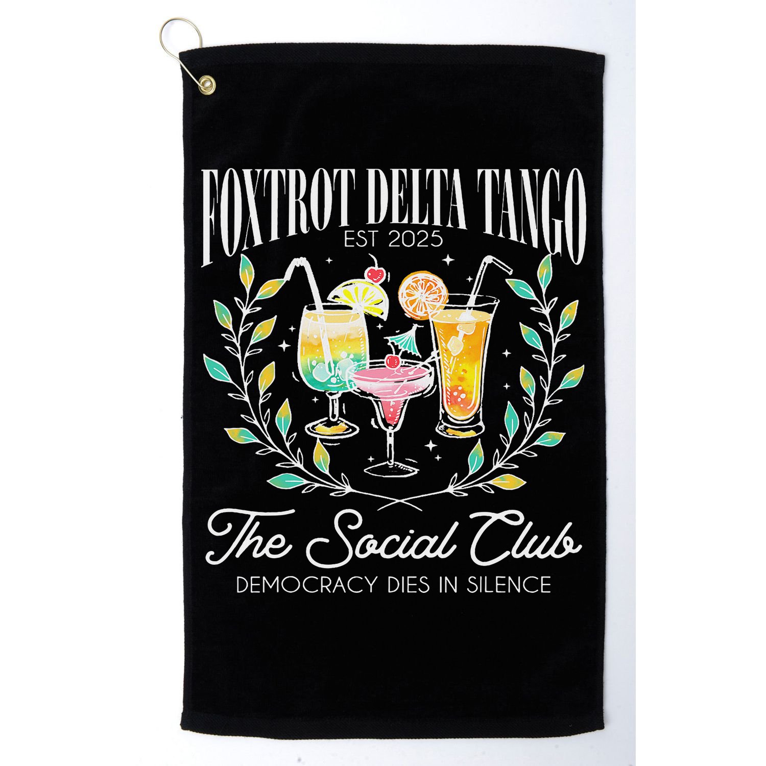 Foxtrots Deltas Tangos Retro Vintage Beach Golf Towel