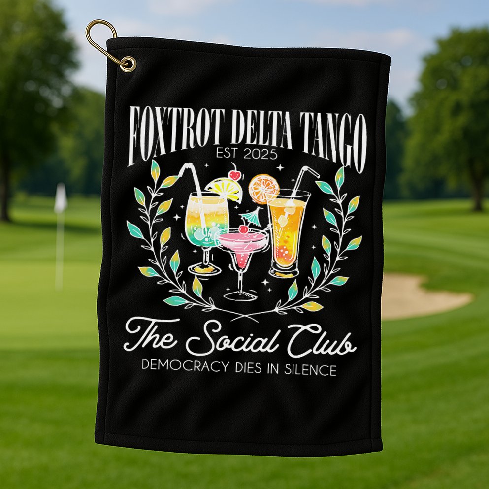 Foxtrots Deltas Tangos Retro Vintage Beach Golf Towel
