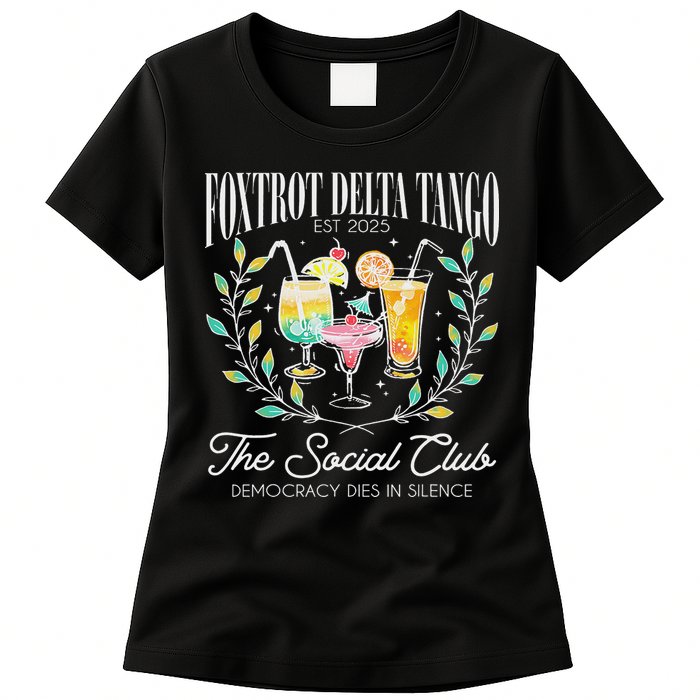 Foxtrots Deltas Tangos Retro Vintage Beach Womens T-Shirt