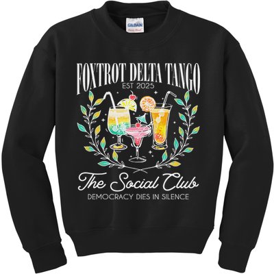 Foxtrots Deltas Tangos Retro Vintage Beach Kids Sweatshirt