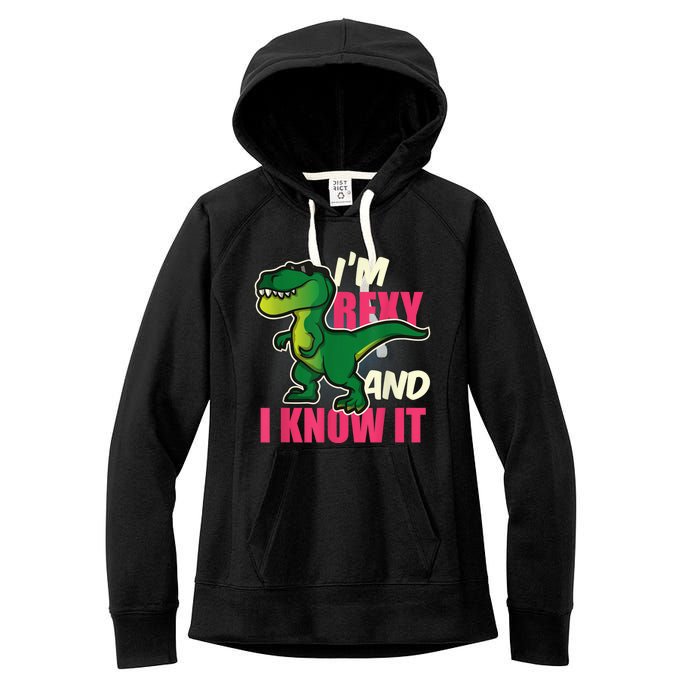 Funny Dinosaur T Rex For Children And Adults Women's Fleece Hoodie