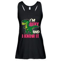 Funny Dinosaur T Rex For Children And Adults Ladies Essential Flowy Tank