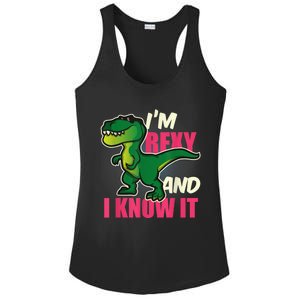 Funny Dinosaur T Rex For Children And Adults Ladies PosiCharge Competitor Racerback Tank