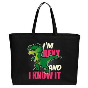 Funny Dinosaur T Rex For Children And Adults Cotton Canvas Jumbo Tote