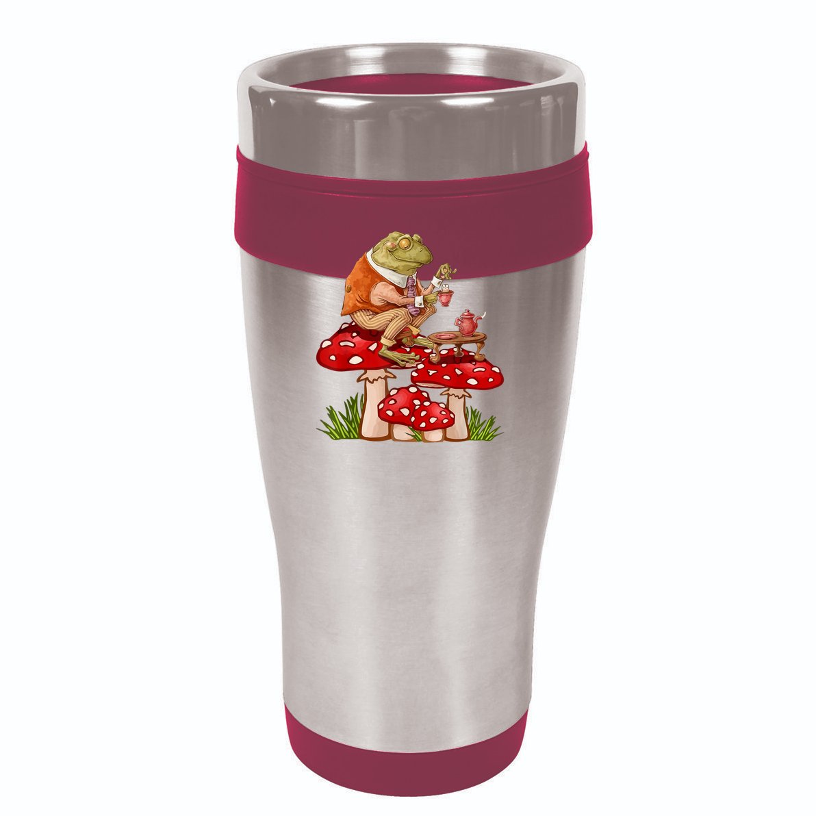 Frog Drinking Tea Mushroom Aesthetic Cottagecore Cool Comfort Performance Bucket Hat