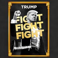 Fight Donald Trump Meme Coin Crypto President 7 Panel Mesh Trucker Snapback Hat