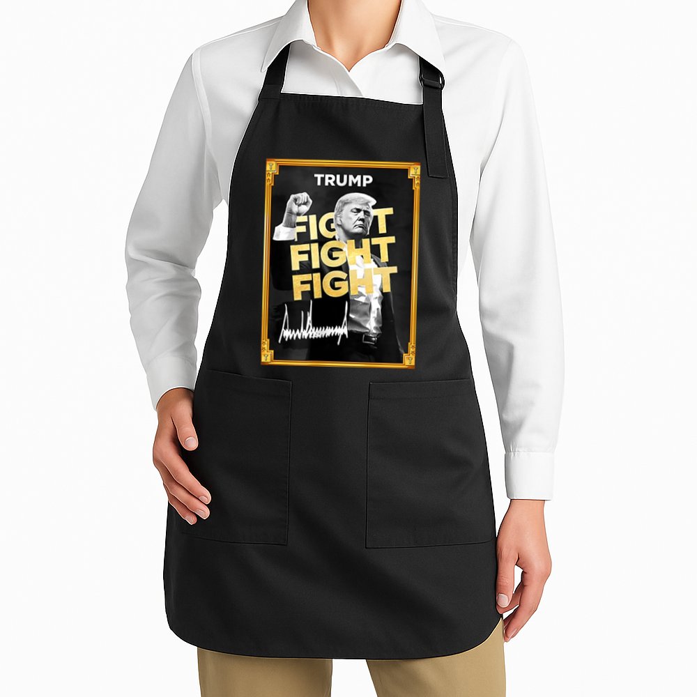 Fight Donald Trump Meme Coin Crypto President Apron