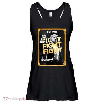 Fight Donald Trump Meme Coin Crypto President Ladies Essential Flowy Tank