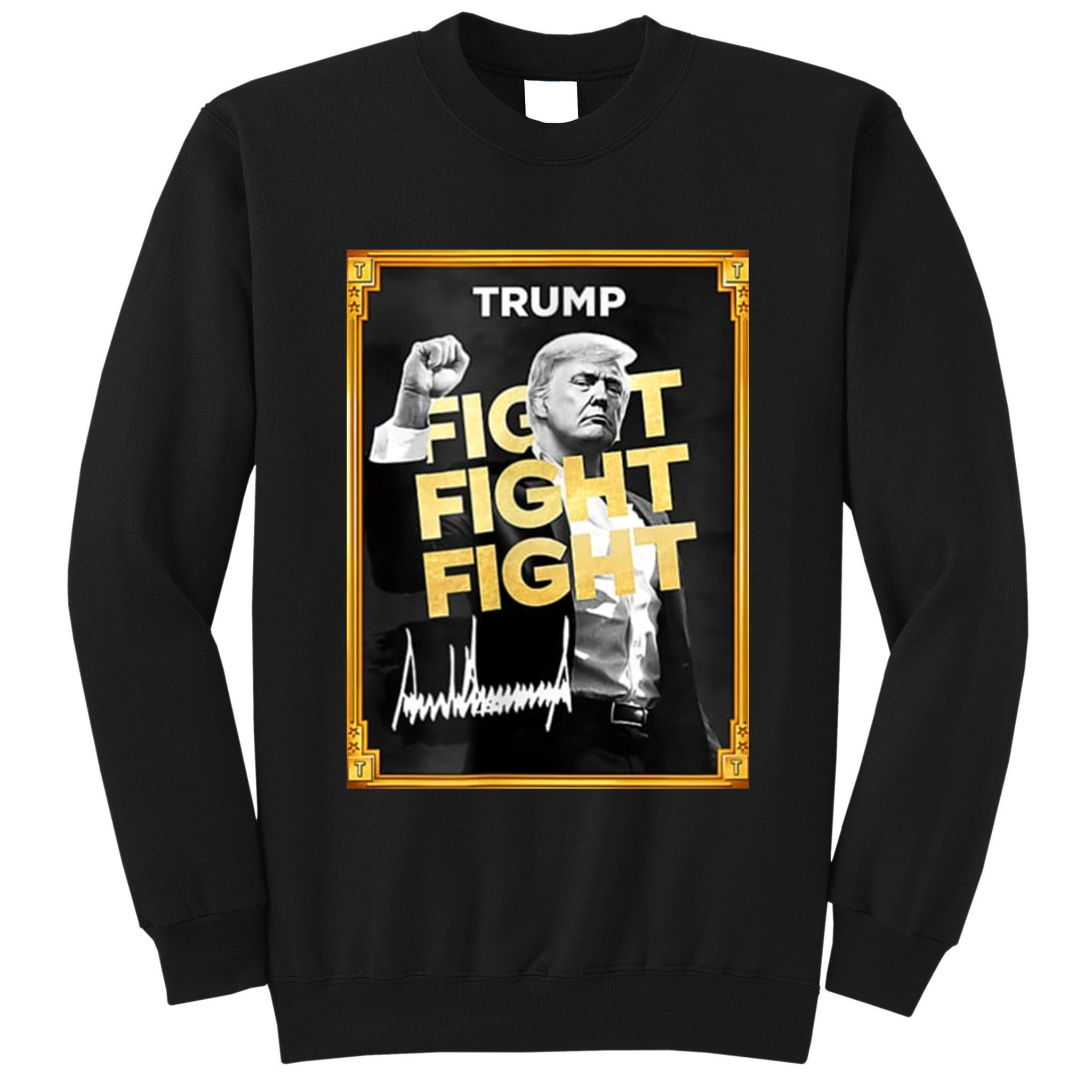 Fight Donald Trump Meme Coin Crypto President Tall Sweatshirt