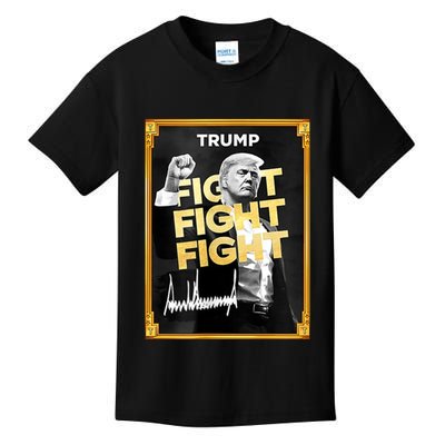Fight Donald Trump Meme Coin Crypto President Kids T-Shirt