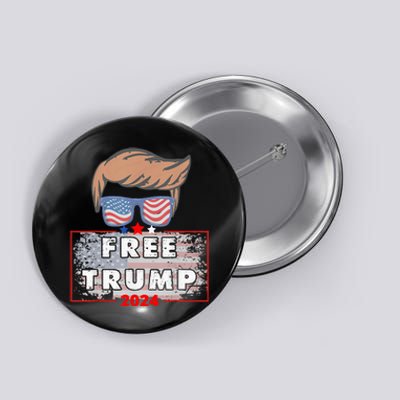 Free Donald Trump Republican Support Pro Trump American Flag Button