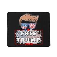 Free Donald Trump Republican Support Pro Trump American Flag Mousepad