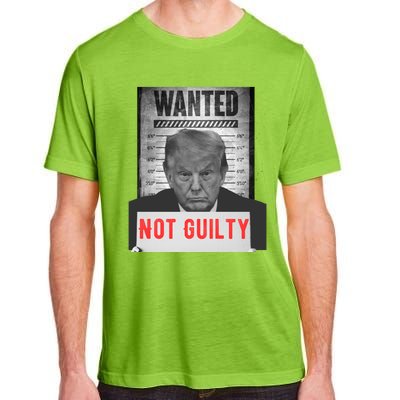 Funny Donald Trump Not Guilty Mug Shot Free Trump 2024 Adult ChromaSoft Performance T-Shirt