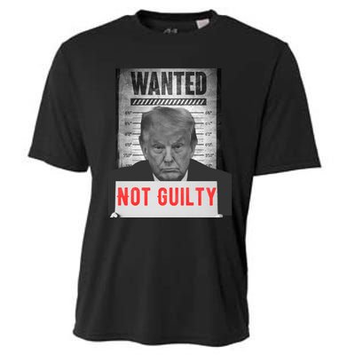 Funny Donald Trump Not Guilty Mug Shot Free Trump 2024 Cooling Performance Crew T-Shirt