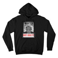 Funny Donald Trump Not Guilty Mug Shot Free Trump 2024 Hoodie