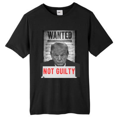 Funny Donald Trump Not Guilty Mug Shot Free Trump 2024 Tall Fusion ChromaSoft Performance T-Shirt