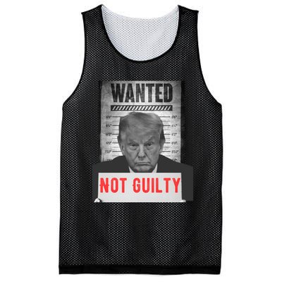 Funny Donald Trump Not Guilty Mug Shot Free Trump 2024 Mesh Reversible Basketball Jersey Tank