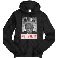 Funny Donald Trump Not Guilty Mug Shot Free Trump 2024 Tie Dye Hoodie