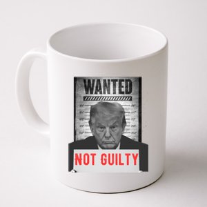 Funny Donald Trump Not Guilty Mug Shot Free Trump 2024 Coffee Mug