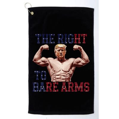 Funny Donald Trump Muscle Weightlifting Design Right To Bare Golf Towel