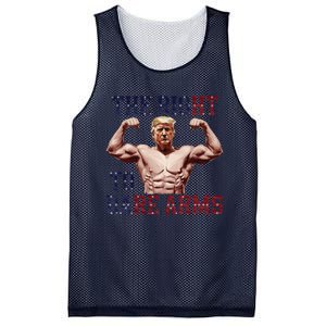 Funny Donald Trump Muscle Weightlifting Design Right To Bare Mesh Reversible Basketball Jersey Tank