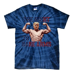 Funny Donald Trump Muscle Weightlifting Design Right To Bare Tie-Dye T-Shirt