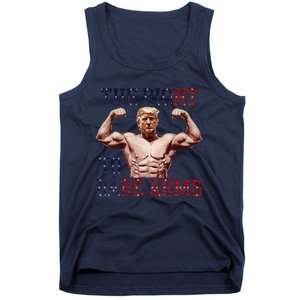 Funny Donald Trump Muscle Weightlifting Design Right To Bare Tank Top