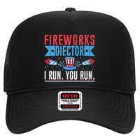 Firework Director Technician I Run You Run 4th Of July Trucker Hat