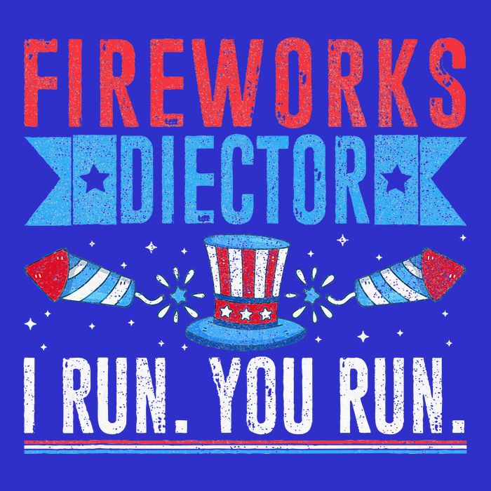 Firework Director Technician I Run You Run 4th Of July Women's T-Shirt