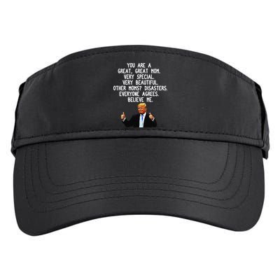 Funny Donald Trump Mother's Day Gag Gift Conservative Mom Adult Drive Performance Visor