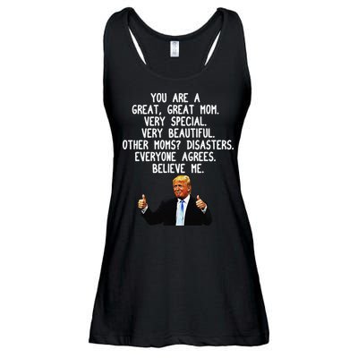 Funny Donald Trump Mother's Day Gag Gift Conservative Mom Ladies Essential Flowy Tank