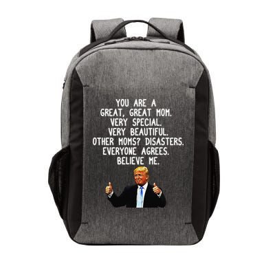 Funny Donald Trump Mother's Day Gag Gift Conservative Mom Vector Backpack