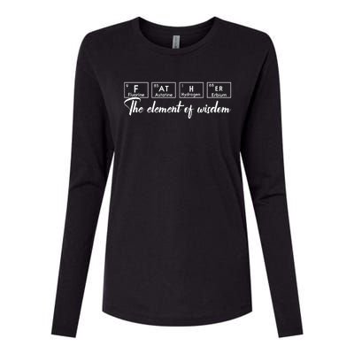 Fathers Day T , Periodic Table Womens Cotton Relaxed Long Sleeve T-Shirt