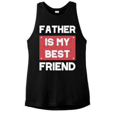 Fathers Day T Ladies PosiCharge Tri-Blend Wicking Tank