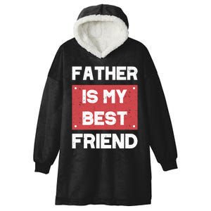 Fathers Day T Hooded Wearable Blanket