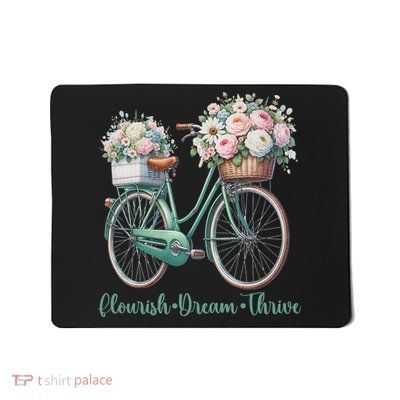 Flourish Dream Thrive Floral Bike Subtle 8647 Trump Resist Mousepad