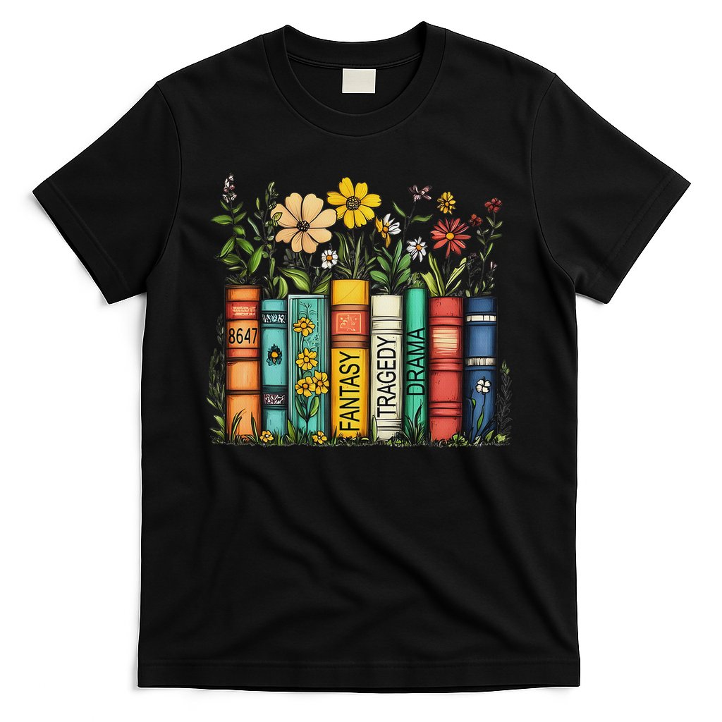 Fantasy Drama Tragedy Book Floral Subtle Anti Trump T-Shirt