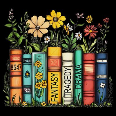 Fantasy Drama Tragedy Book Floral Subtle Anti Trump T-Shirt