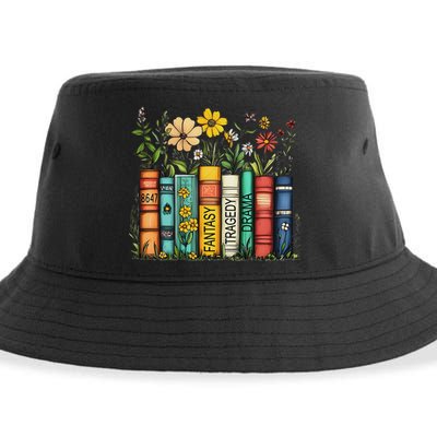 Fantasy Drama Tragedy Book Floral Subtle Anti Trump Sustainable Bucket Hat