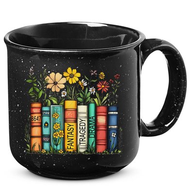 Fantasy Drama Tragedy Book Floral Subtle Anti Trump 15oz Campfire Ceramic Mug