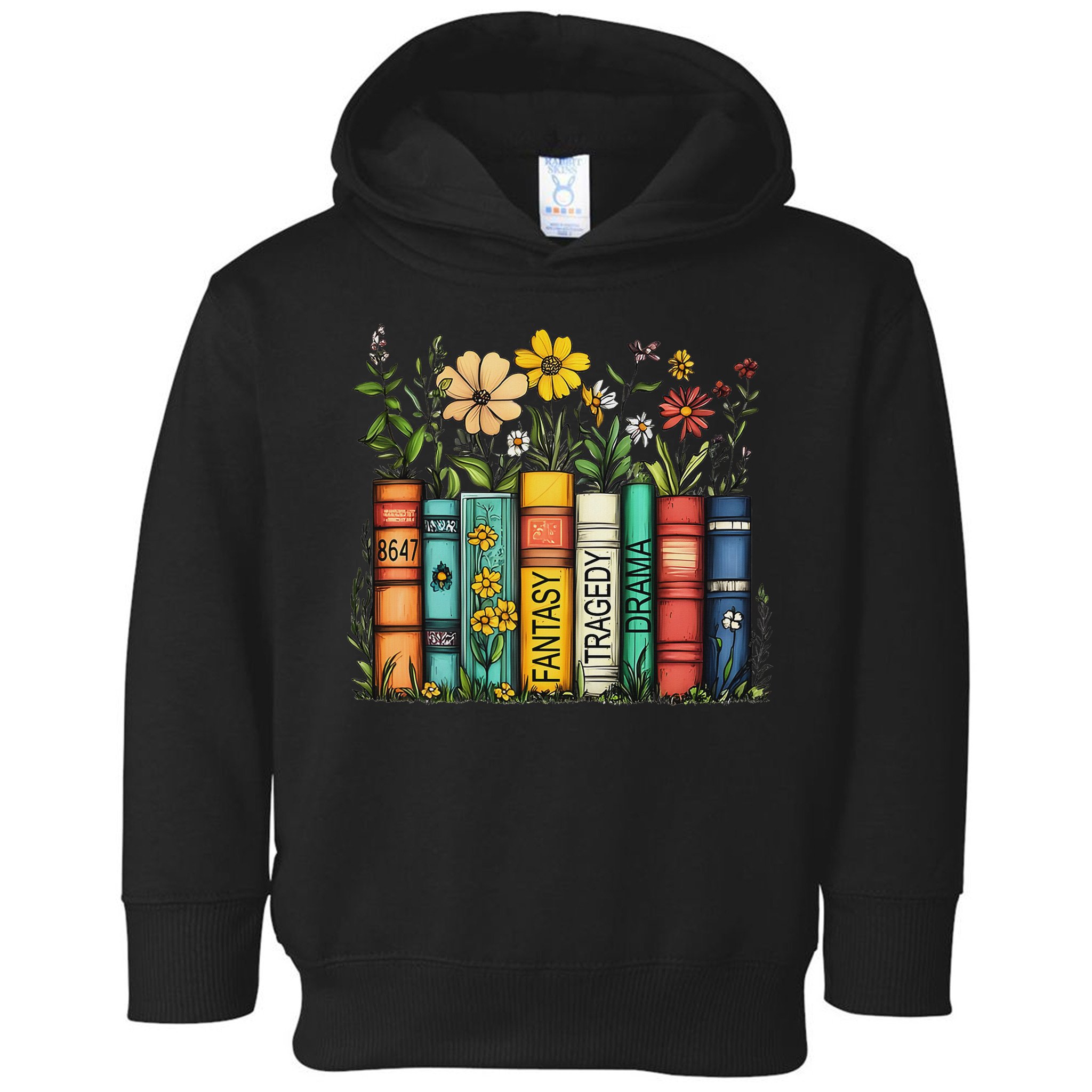 Fantasy Drama Tragedy Book Floral Subtle Anti Trump Toddler Hoodie