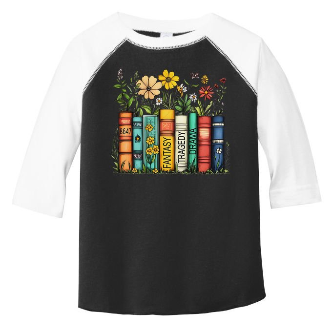 Fantasy Drama Tragedy Book Floral Subtle Anti Trump Toddler Fine Jersey T-Shirt