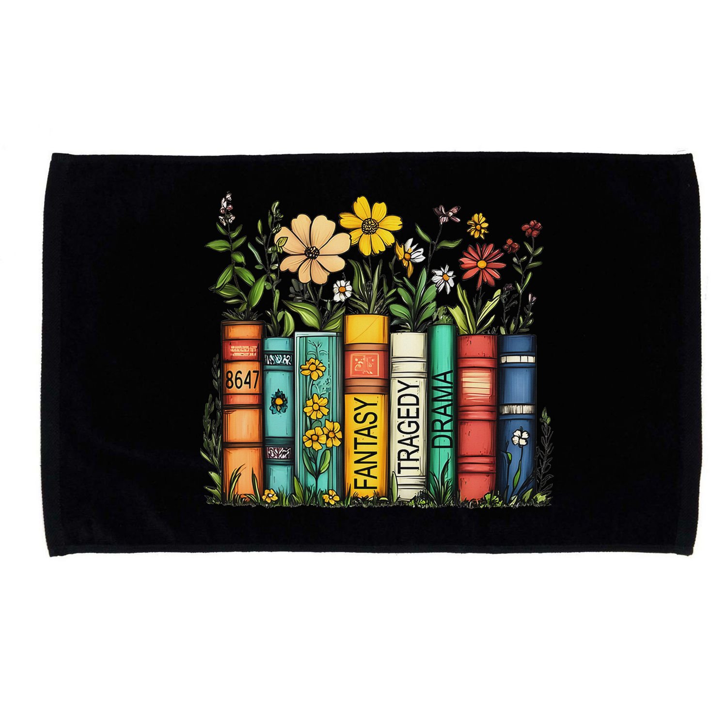 Fantasy Drama Tragedy Book Floral Subtle Anti Trump Microfiber Hand Towel