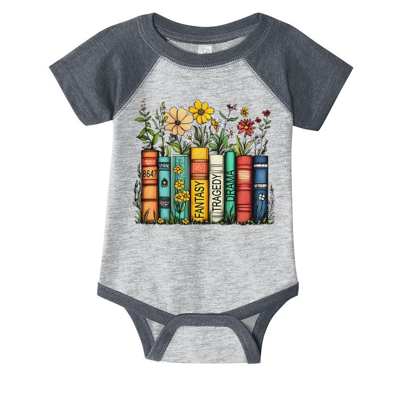 Fantasy Drama Tragedy Book Floral Subtle Anti Trump Infant Baby Jersey Bodysuit