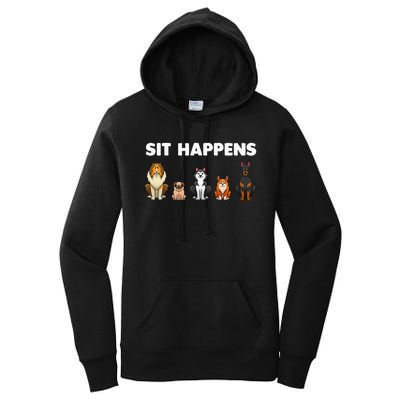 Funny Dog Training Art For  Dog Lover Puppy Pet Women's Pullover Hoodie