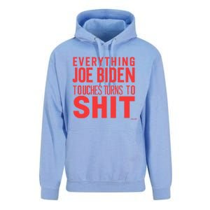 Funny Donald Trump 2024 Everything Joe Biden Touches Unisex Surf Hoodie