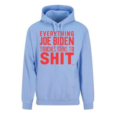 Funny Donald Trump 2024 Everything Joe Biden Touches Unisex Surf Hoodie